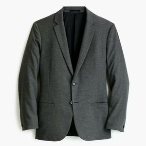 J. Crew Men’s Destination Stretch Performance Suit Blazer Jacket Tailored Grey